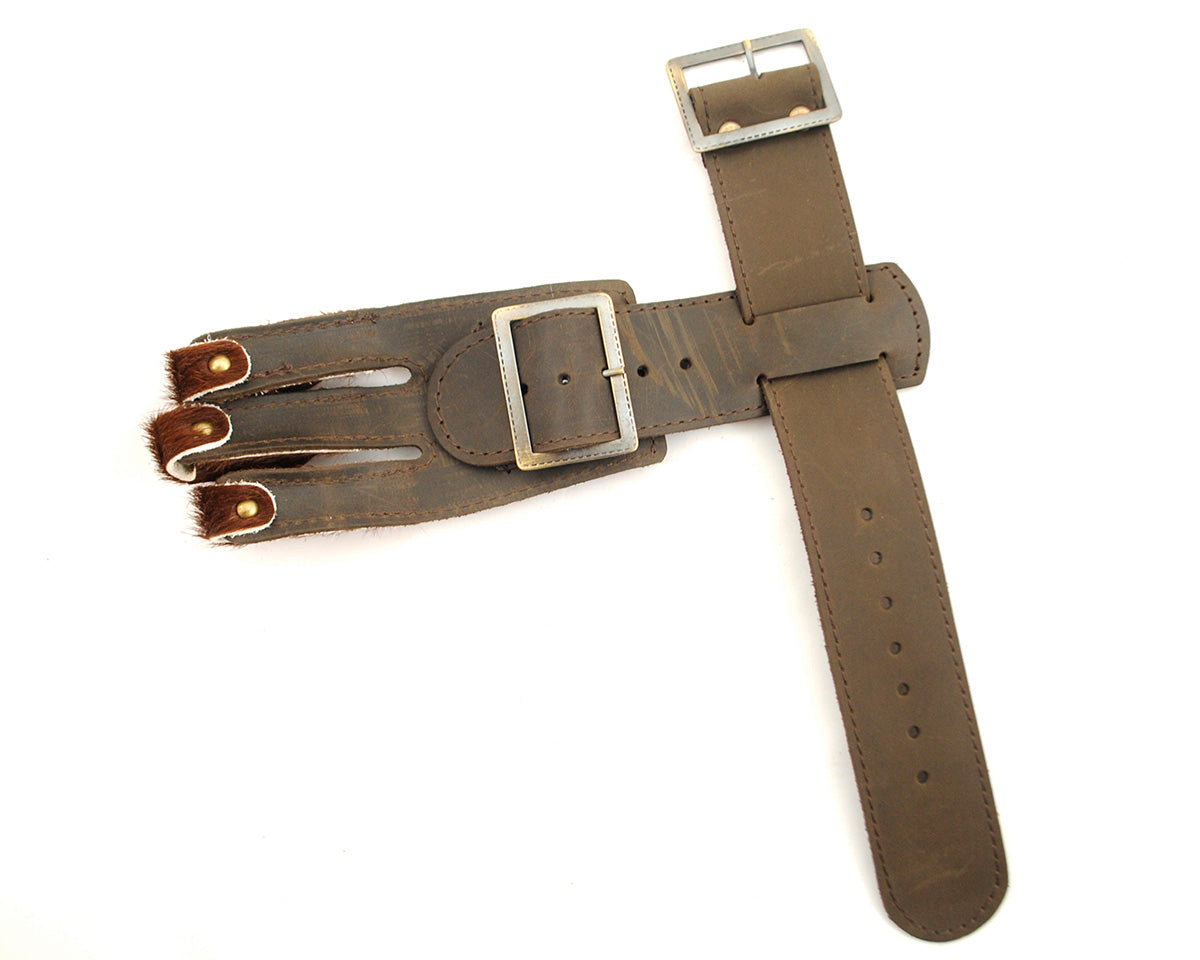 Haar-Bogenschießhandschuh mit Schnallenverschluss
