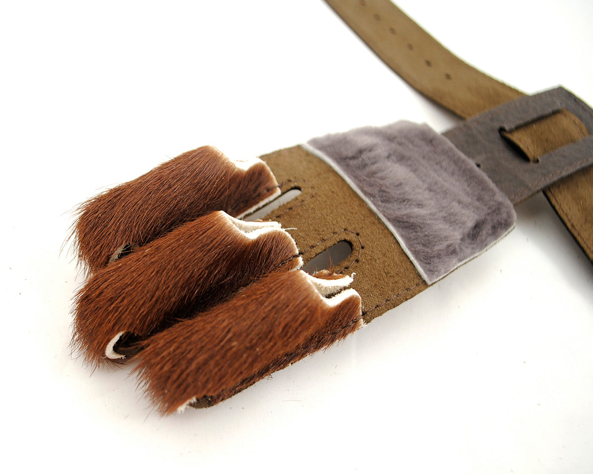 Haar-Bogenschießhandschuh mit Schnallenverschluss